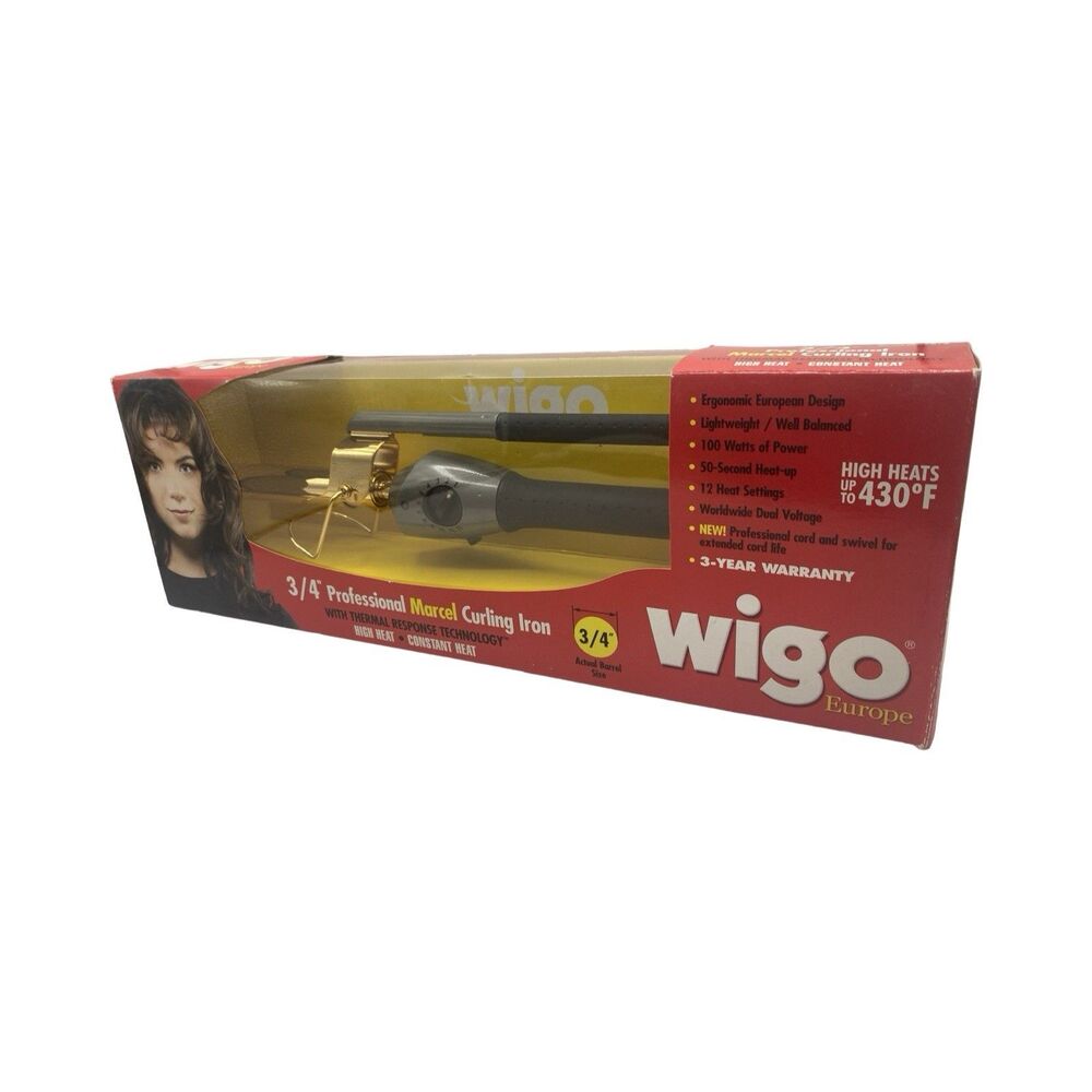 WIGO Professional 3/4" Marcel Curling Iron  Thermal Response Technology WG5214